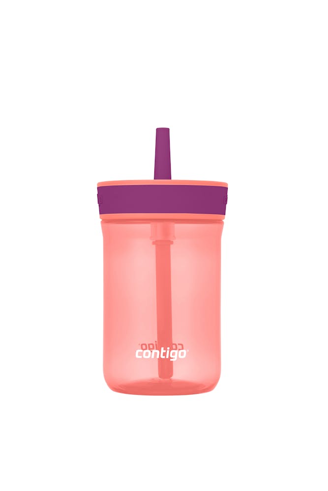 Kids’ Leighton Straw Tumbler with Spill-Proof Leak-Proof Lid, 14oz L6