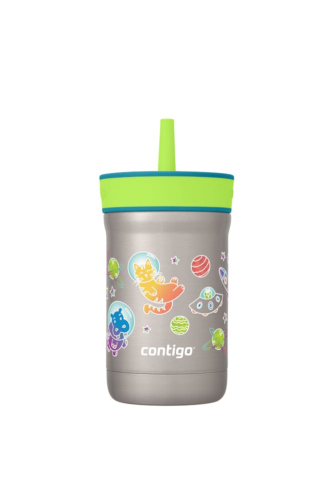 Kids Leighton Spill-Proof Stainless Steel Tumbler with Straw, 12oz O5