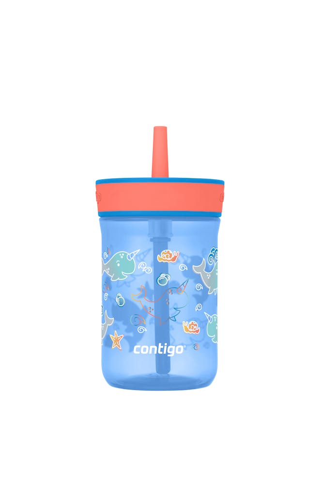 Kids’ Leighton Straw Tumbler with Spill-Proof Leak-Proof Lid, 14oz L6