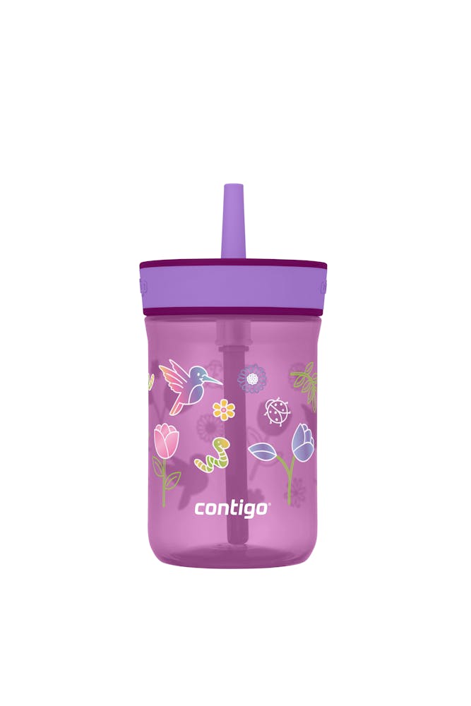 Kids’ Leighton Straw Tumbler with Spill-Proof Leak-Proof Lid, 14oz L6